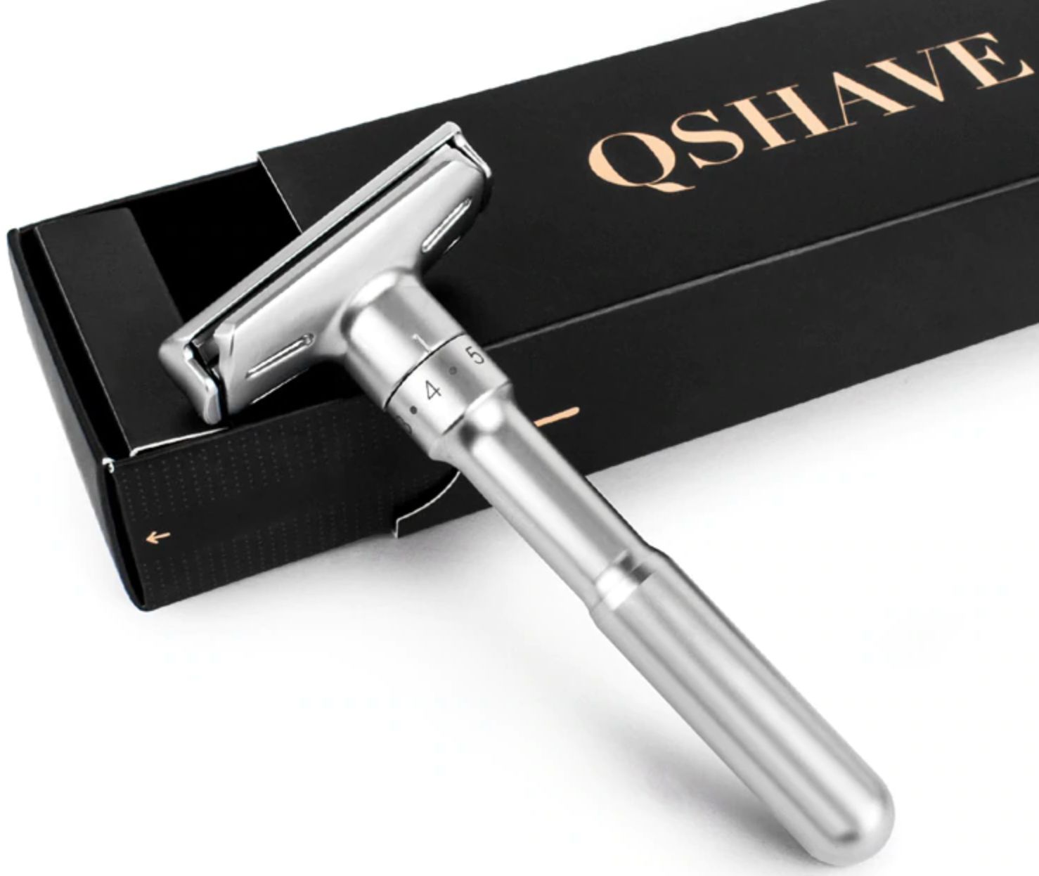 Qshave Adjustable Safety Razor With 5 Pcs Blades Urbane Man