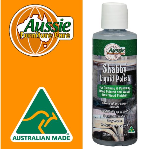 AFC Shabby Liquid Wax Furniture Polish 250ml (100% Australian Made)